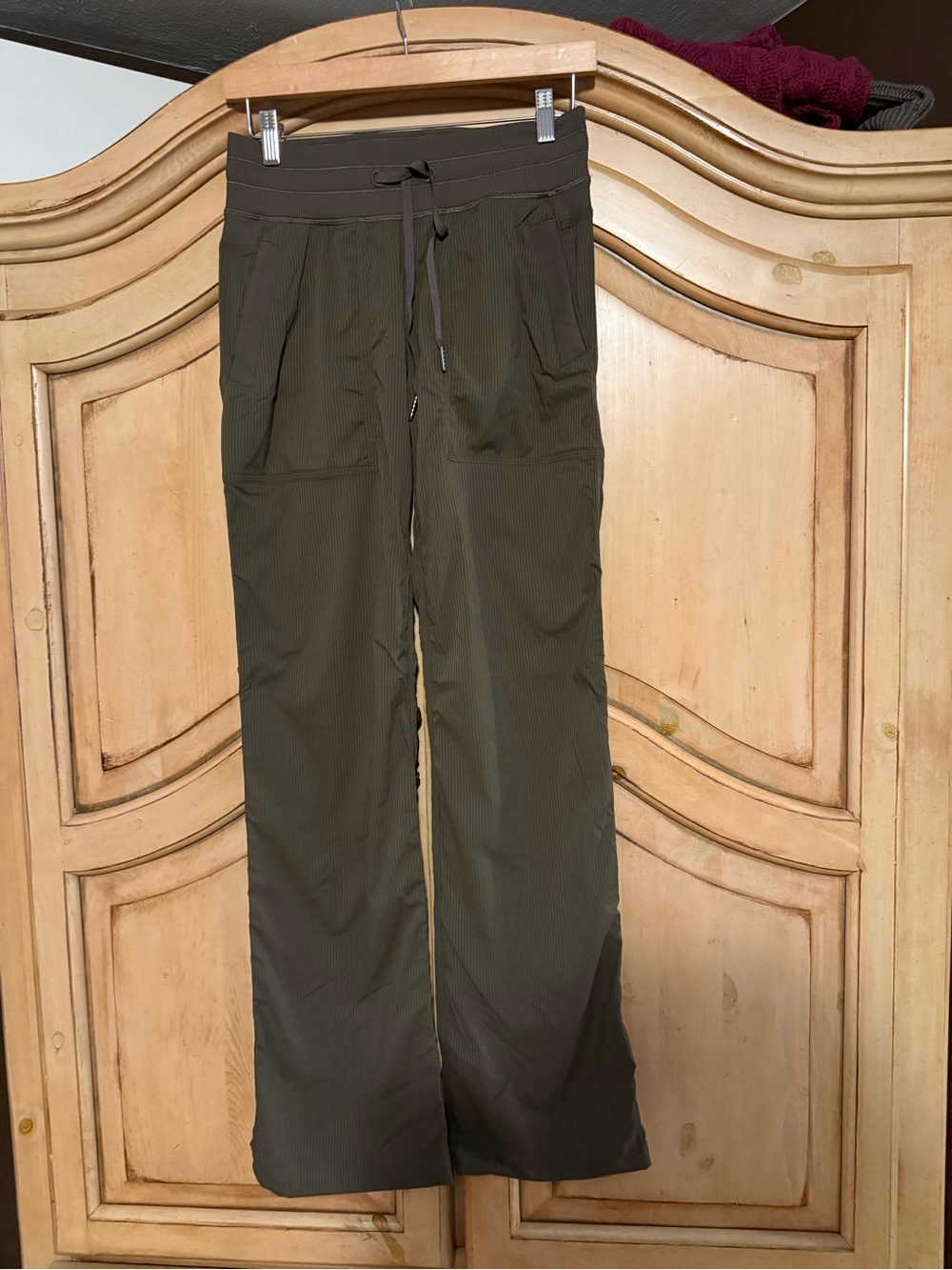 lululemon athletica Olive Green Drawstring Track Pants